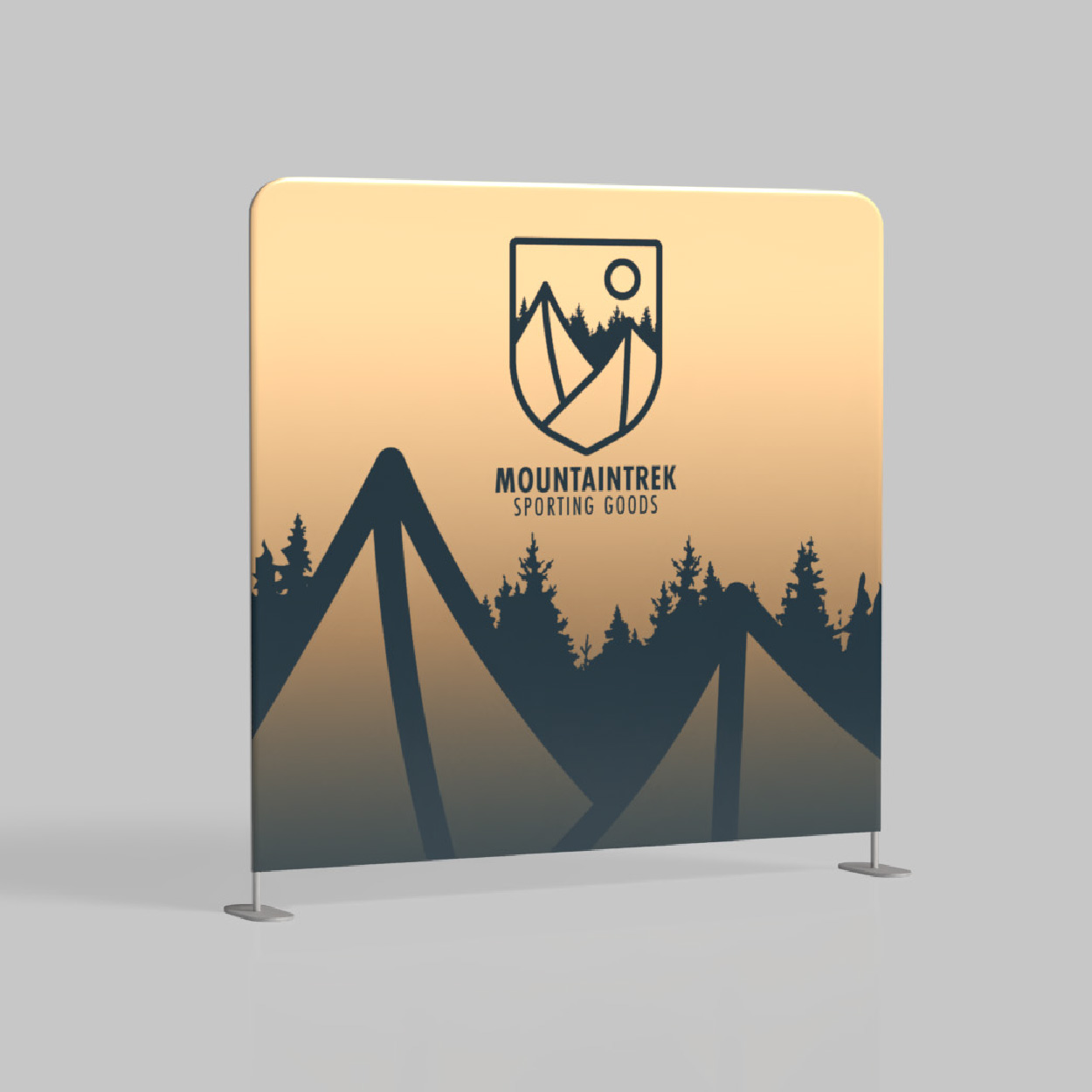 Custom printed backwall for events